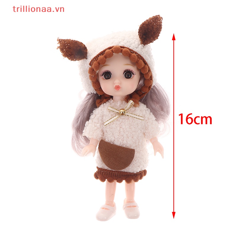 Mô Hình Búp Bê Trillionaa 16cm Có Khớp Cử Động Kèm Quần Áo DIY