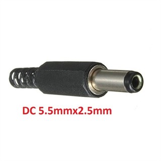 Jack cắm nguồn dc đực 5525 hàn dây kim 2.5mm