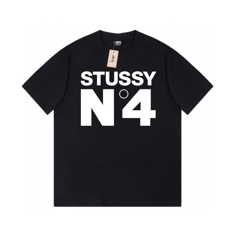 Áo Thun Tay Ngắn In Chữ Stussy Kiểu Cổ Điển Thời Trang Cho Nam Và Nữ