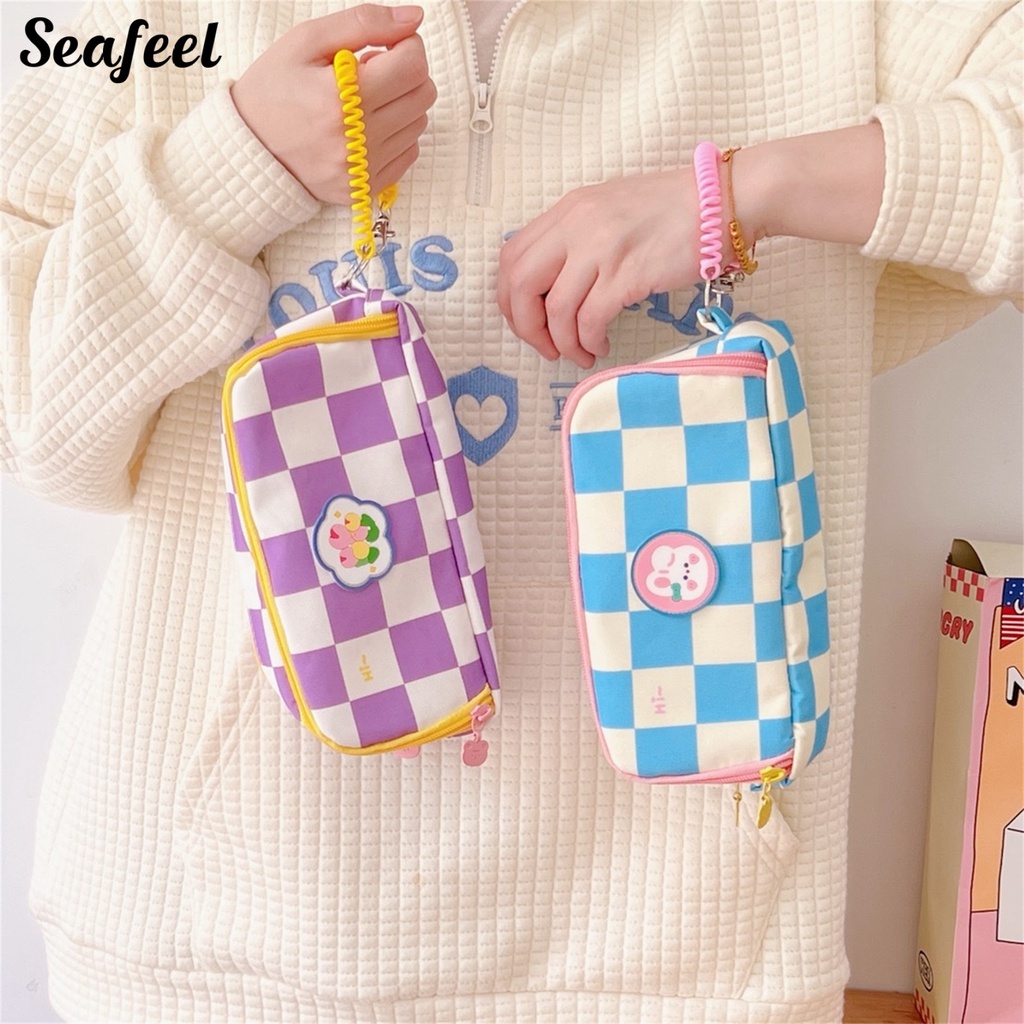 Túi Đựng Bút Chì Dày Dặn Chống Bụi Dễ Dàng Truy Cập Họa Tiết Biển