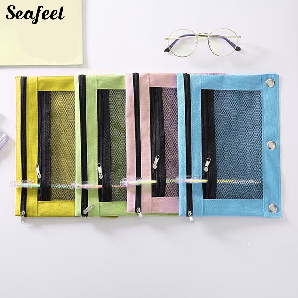 Túi Đựng Bút Chì 3 Ngăn Sức Chứa Lớn Có Thể Gập Lại Tiện Dụng