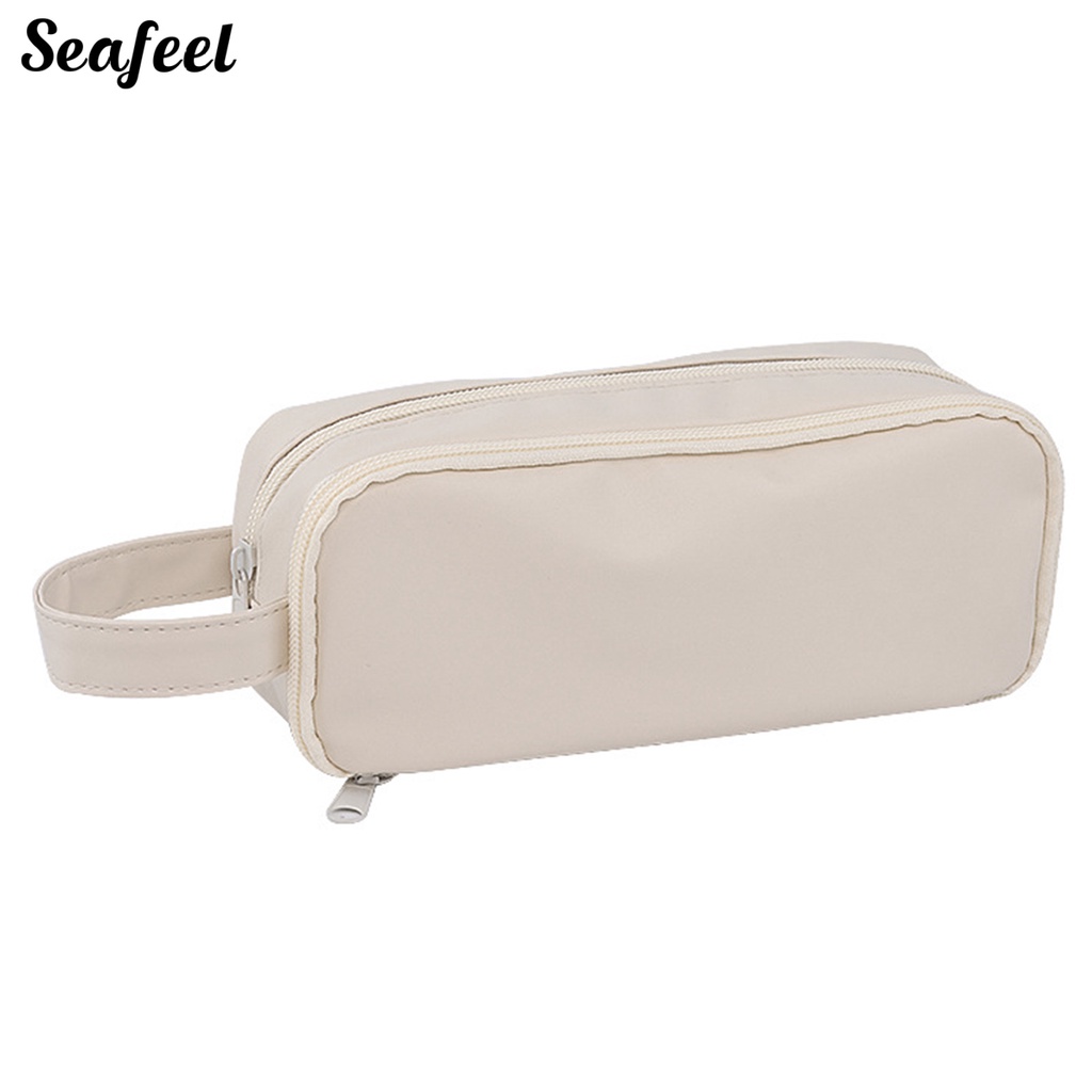 Hộp Đựng Bút Nhiều Ngăn Sức Chứa Lớn Có Khóa Kéo Và Tay Cầm Dành Cho Học Sinh