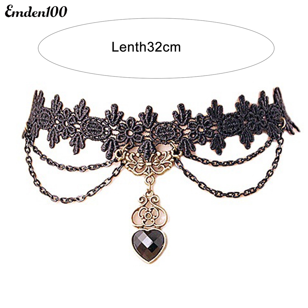 Vòng Cổ Choker Ren Màu Đen Thời Trang Cho Nữ