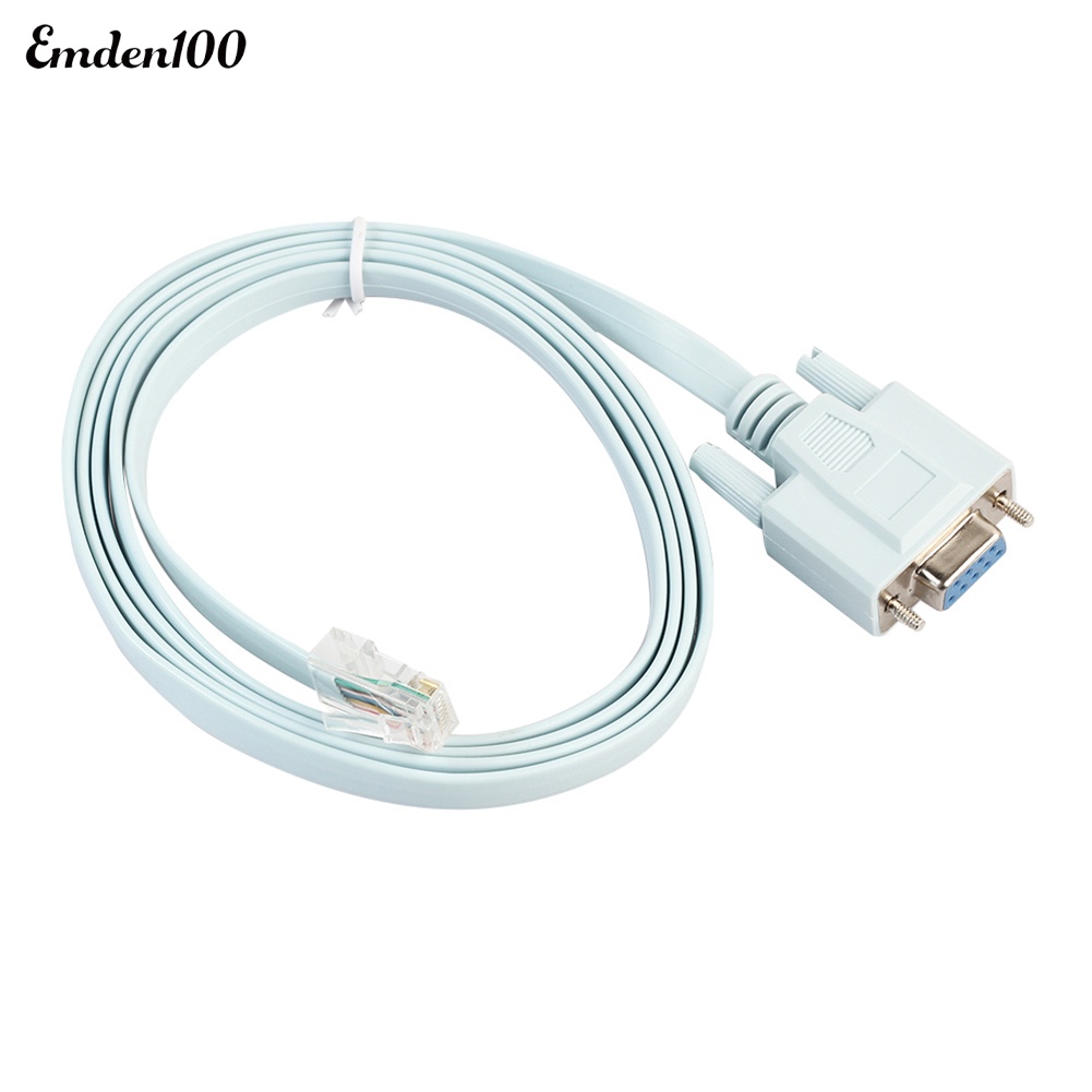Dây Cáp Mạng 5ft 9Pin DB9 Serial RS232 Sang RJ45 Cat5 Ethernet Cho Cisco Emden 5ft Emden 9Pin DB9 Serial RS232