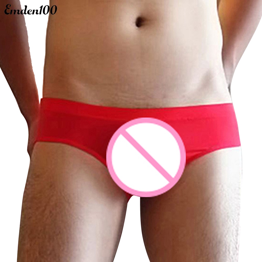 Quần Lót Nam Mềm Mại Màu Trơn Gợi Cảm