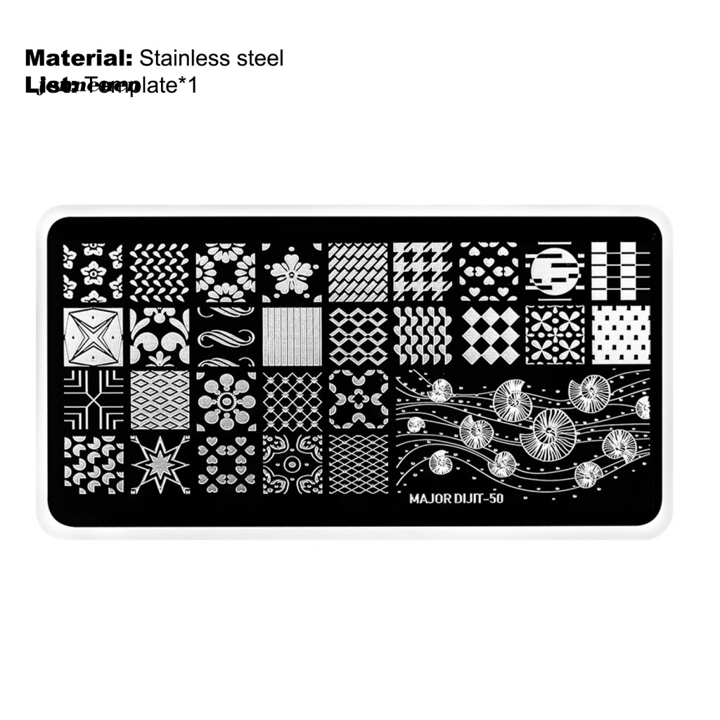 Tấm Inox In Họa Tiết Trang Trí Móng Tay Nghệ Thuật Nhiều Họa Tiết Khác Nhau Cho Nữ