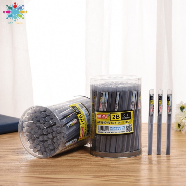 Set 1 Lọ 20 Lõi Bút Chì Bấm 2B / HB / 2H 0.5 Mm / 0.7 Mm Thay Thế Chất Lượng Cao