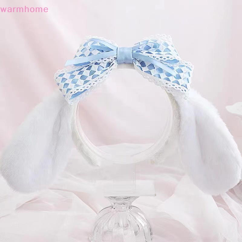 SANRIO Wmph Băng Đô Lông Xù Đính Tai Cún Nhồi Bông Hoạt Hình kuromi my melody cinnamoroll Dễ Thương Dùng Làm Quà Tặng wmm