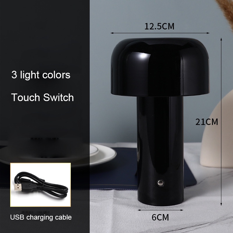 Đèn Ngủ Bóng LED Hình Nấm Có Công Tắc Cảm Ứng Để Bàn Trang Trí Phòng Ngủ