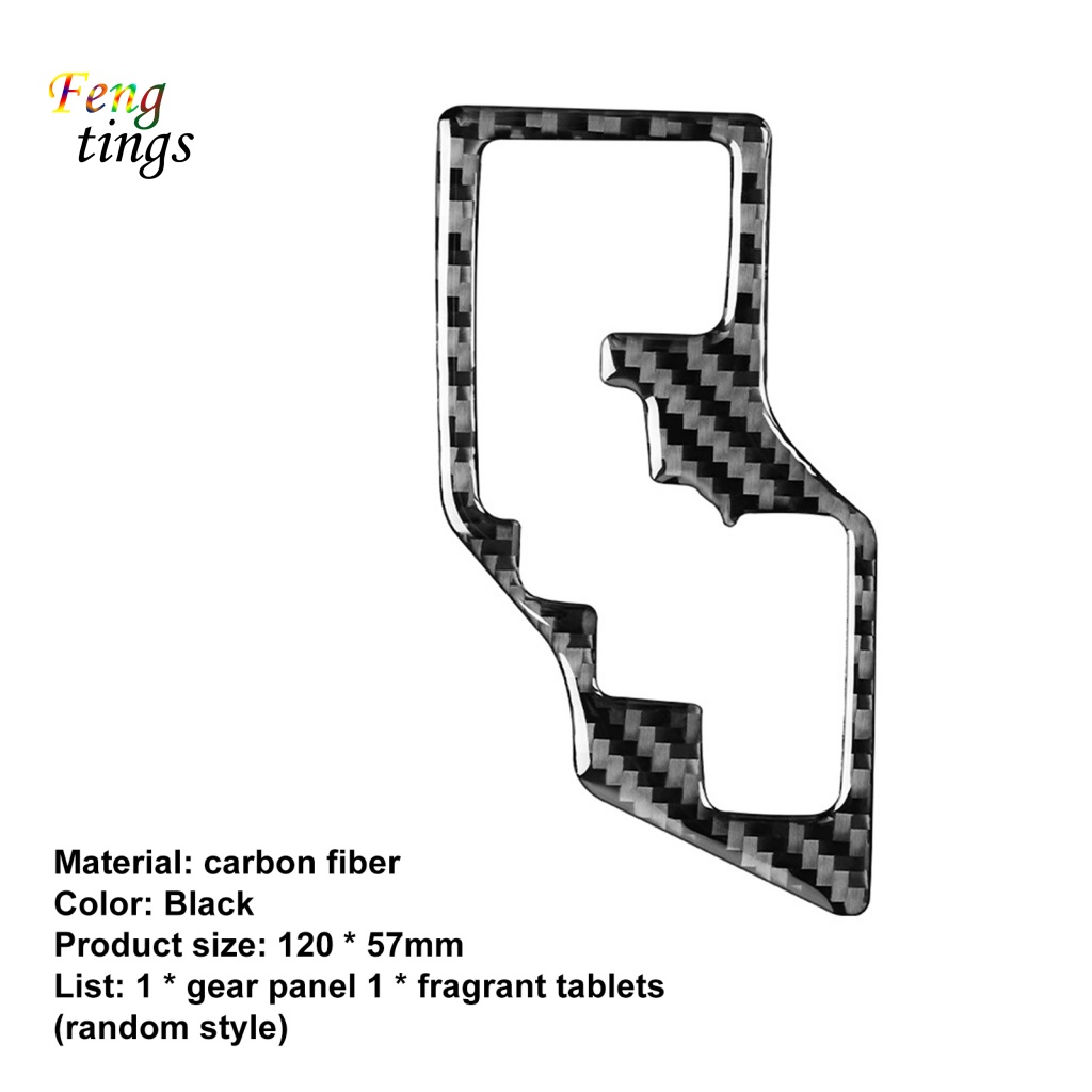 Miếng Dán Trang Trí Bảng Điều Khiển Cần Gạt Số Bằng Sợi Carbon Chịu Nhiệt Dễ Lắp Đặt Cho Corolla 2014-2018