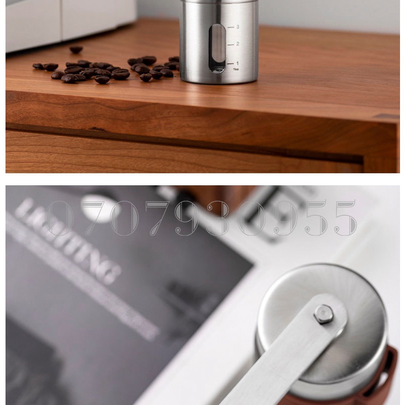 Máy Xay Cà Phê Cầm Tay Chính Hãng Grinder - Full Inox 304 - Hàng Cao Cấp