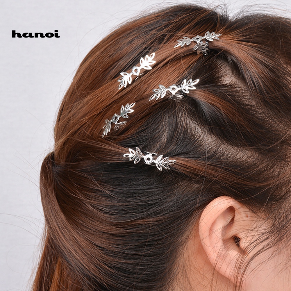 1 Gói Kẹp Tóc Đuôi Heo Châu Phi Đính Hạt / Đồng Xu DIY Dành Cho Nữ