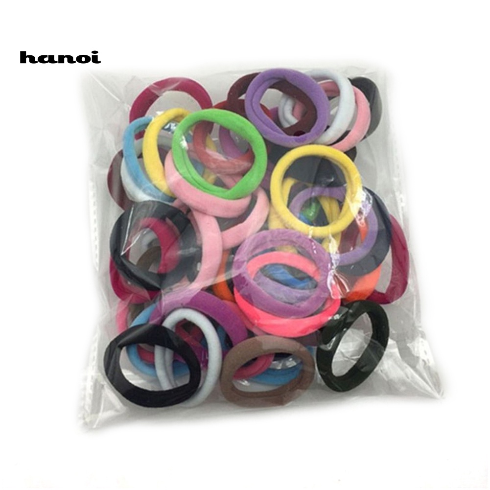 Set 50 Dây Buộc Tóc Co Giãn Thời Trang Nữ