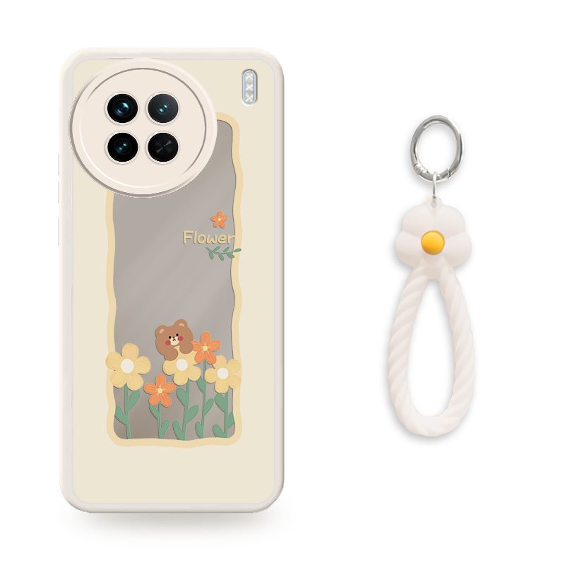 Texture Soft case Phone Case For VIVO X90 5G/V2241A/X90S
flower Anti drop airbag Raised lens lovely literature Full edging