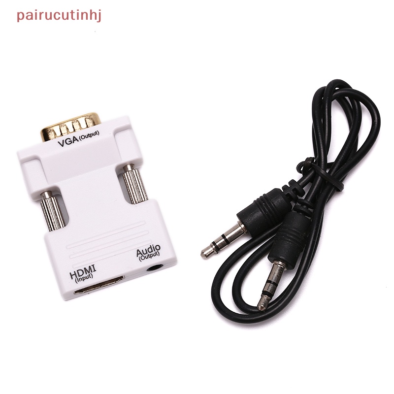 Cặp Đầu Chuyển Đổi VGA Sang HDMI Full HD 1080P Cho Laptop PC Sang TV AV HDTV
