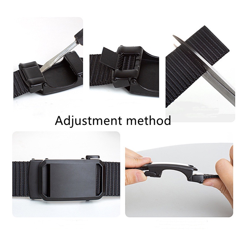 Thắt Lưng Vải Canvas Nylon Tháo Lắp Nhanh Phong Cách Thể Thao Trẻ Trung Cho Nam