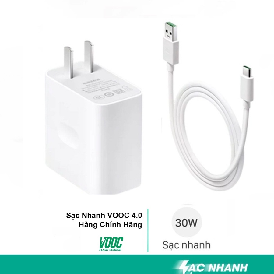 Bộ sạc nhanh Oppo/Realme 30W 33w,củ sạc và cáp hỗ trợ công nghệ Dart,VOOC các dòng Oppo,Realme,Onepl