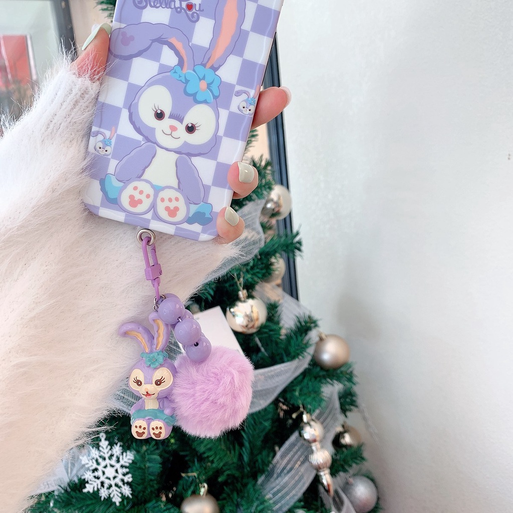 Dây Đeo Điện Thoại / Tai Nghe Bluetooth Chống Thất Lạc Hình Kuromi Melody Cinnamoroll Có Quả Bông Mềm Mại Dễ Thương