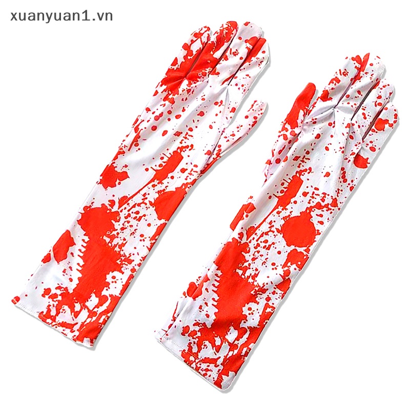 Đôi Găng Tay Máu Giả Hóa Trang Halloween Cho Nữ