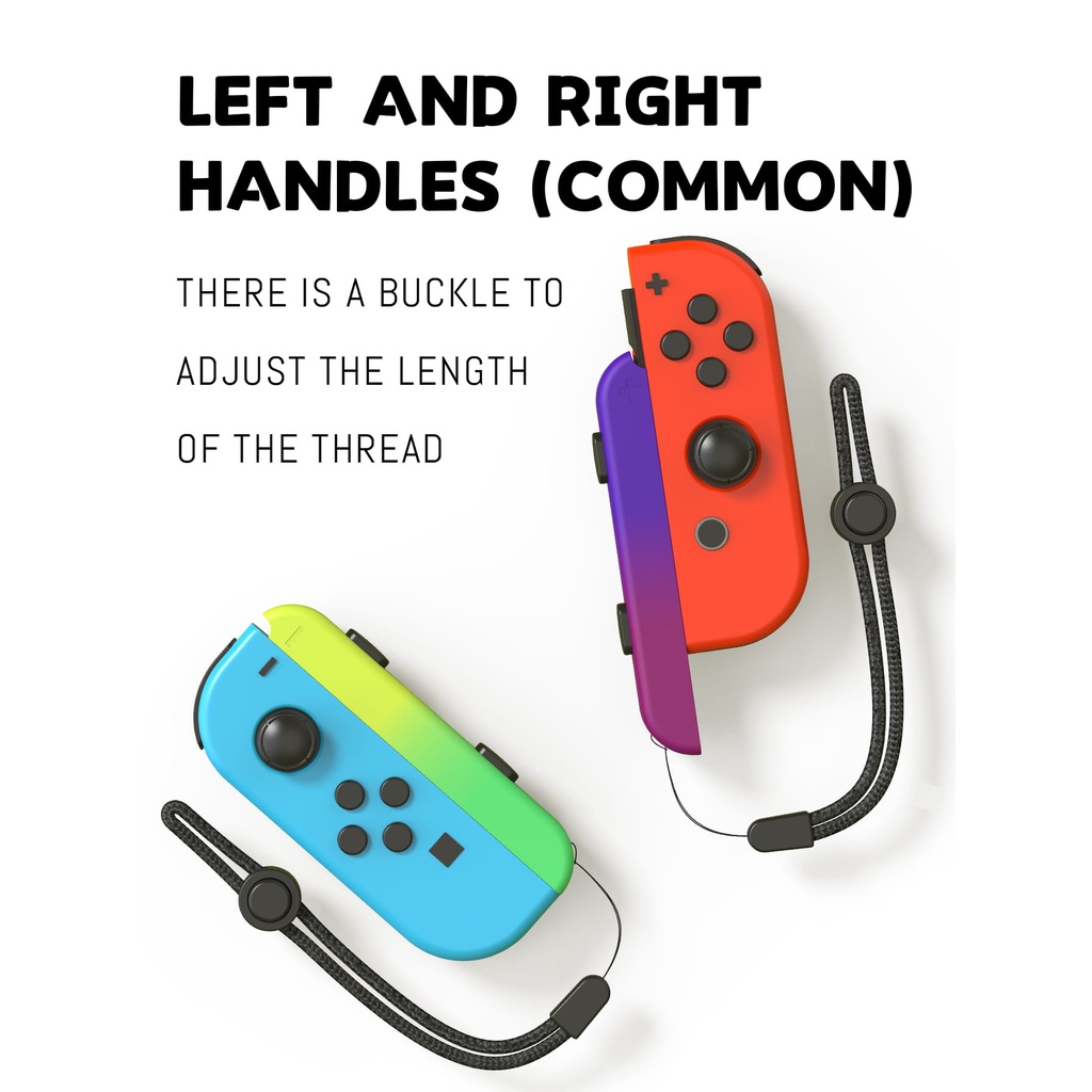 Phụ Kiện Dây Treo Tay Cầm Chơi Game Màu Sắc Gradient Tương Thích Với Joycon Cao Cấp Rất Chuyên Nghiệp Thiết Kế Cực Đẹp