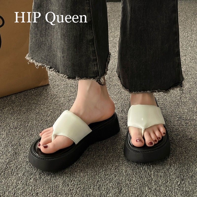 HQ  Dép bánh mì guốc dép sandal nữ Màu Sắc Đơn Giản Thoải Mái Cao Gót Chống Trơn Trượt dép đế xuồng32z072403  Thời trang Thanh lịch fashion Phong cách B28G0R4 36Z230909