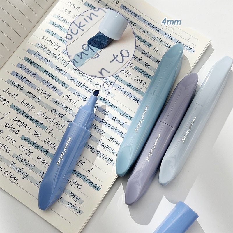 Sét 4 cây bút highlight MONET xinh xắn màu kẹo ngọt Bút Đánh Dấu Màu Pastel Cho Học Sinh
