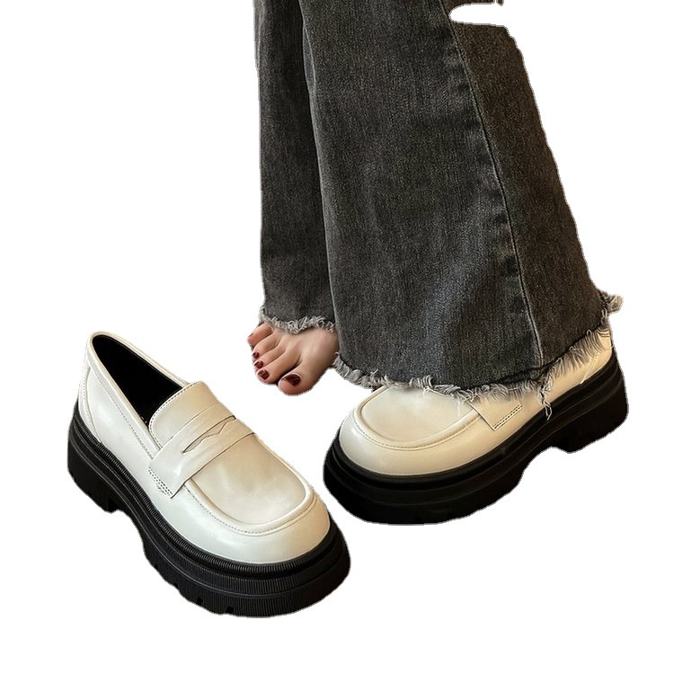 HHH Giày Mary Jane Lolita đế cao 6cm Giày Búp Bê Đế da mềm đế êm thời trang 2023NEW Cho Nữ