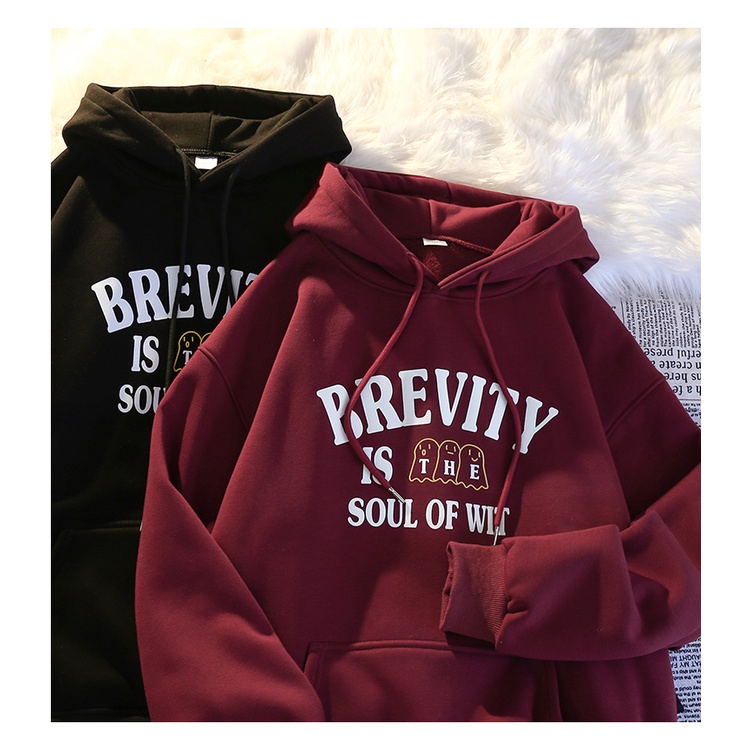 Áo Hoodie Mùa Đông Dáng Rộng Kiểu Dáng Đơn Giản Phong Cách Retro Mỹ Mới Dành Cho Nam Nữ