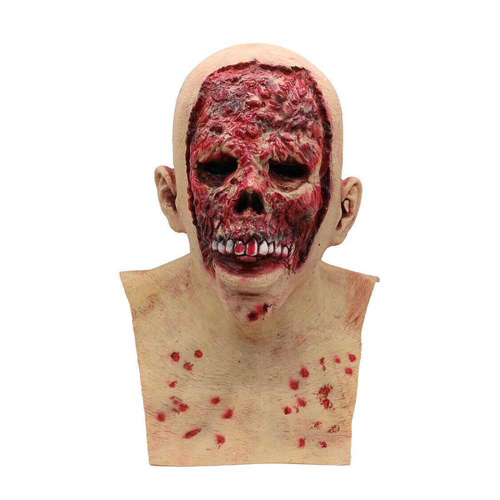 Halloween Creepy Scary Latex Mask Melting Face Zombie Horror Costume Party Props