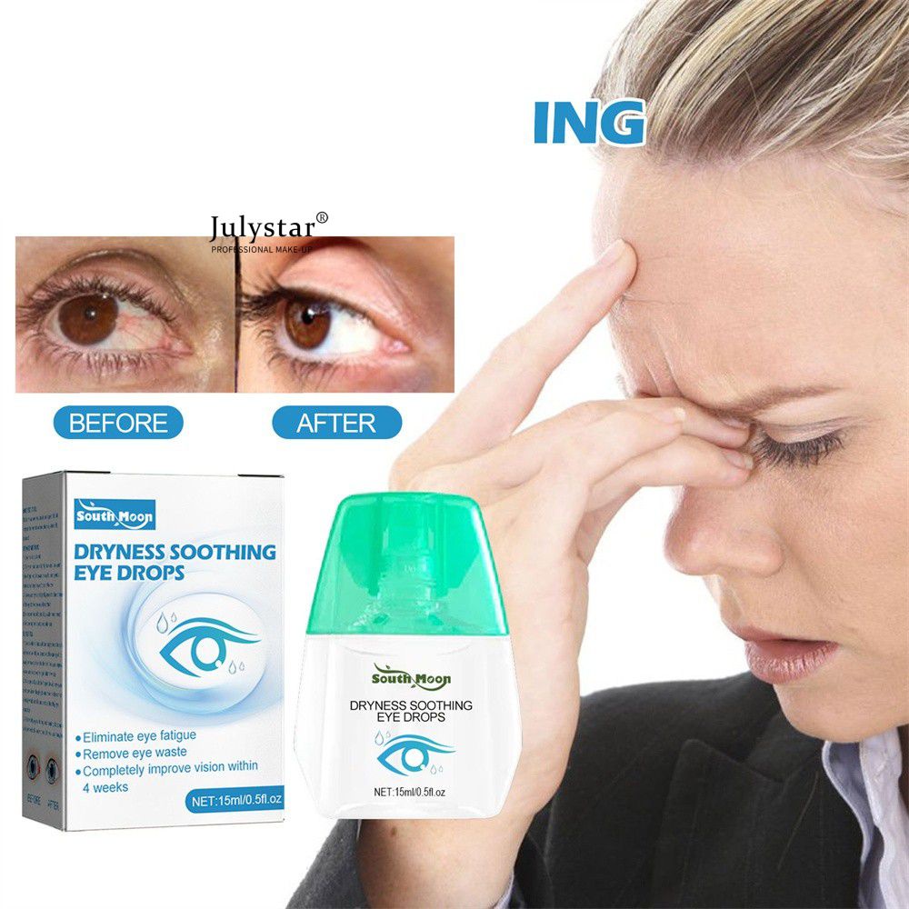 15Ml Thuốc Nhỏ Mắt Làm Dịu Mắt Khô Mỏi Giải Pháp Thư Giãn Chăm Sóc Mắt Cool Eye Drops JULYSTAR