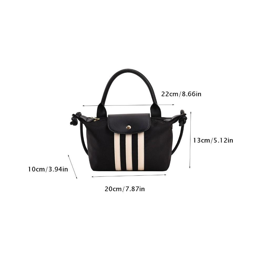 Túi Đeo Vai Hình Vuông Cỡ Nhỏ Chất Liệu Nylon Chống Thấm Nước Có Khóa Kéo Thời Trang Cho Nữ