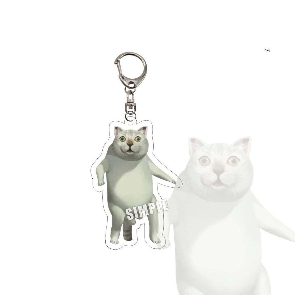 Móc Khóa Hình Mèo Hạnh Phúc Đồ Ăn Xinh Xắn