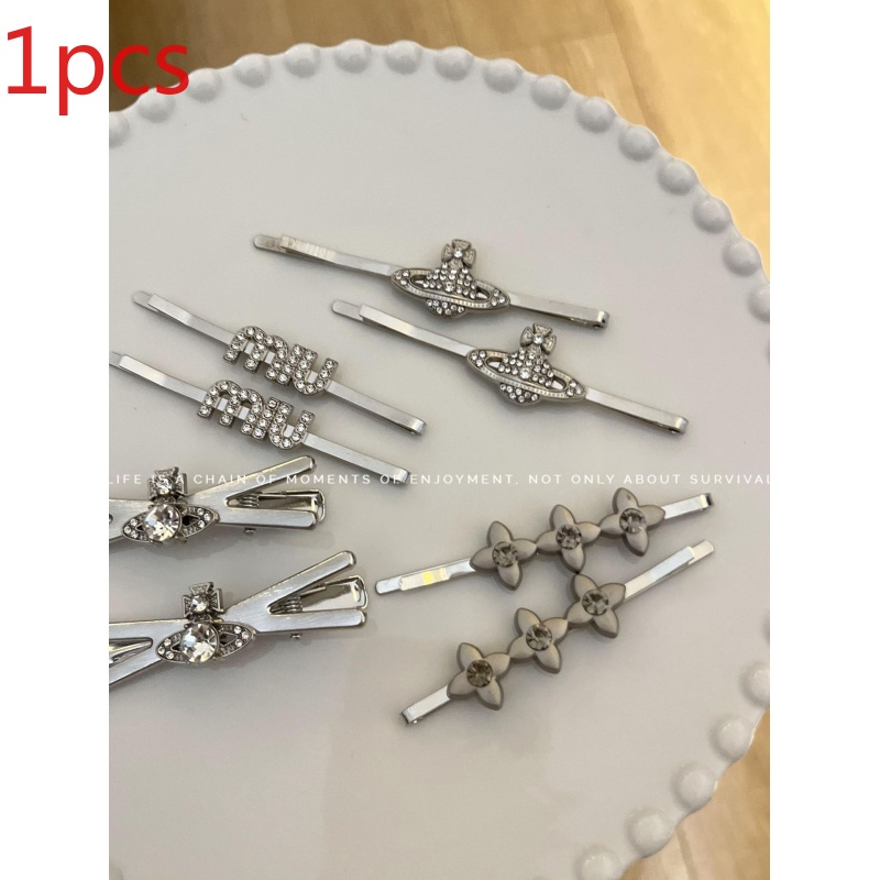 Kẹp Tóc Kim Loại Hình Hành Tinh Đính Kim Cương Giả Dễ Thương