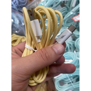 Cáp sạc nhanh 66W dài 2m bọc dù , dây cáp bền bỉ