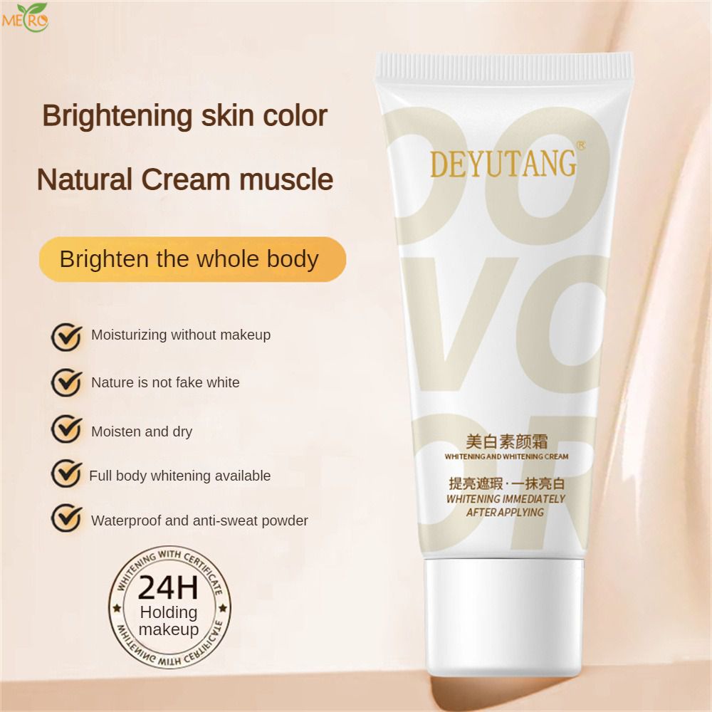 Deyutang Zhenyan Plain Brightening Whitening Cream Hydrating Lazy Cream Naked Makeup Dưỡng ẩm làm sáng da mặt Body Plain Cream tàu điện ngầm