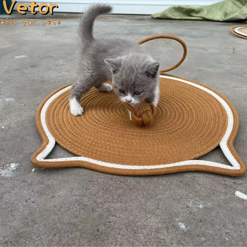 REITINGE  Thảm Cào Ấm Chống Ẩm Với Bóng Lông Vui Nhộn Cho Mèo Cưng