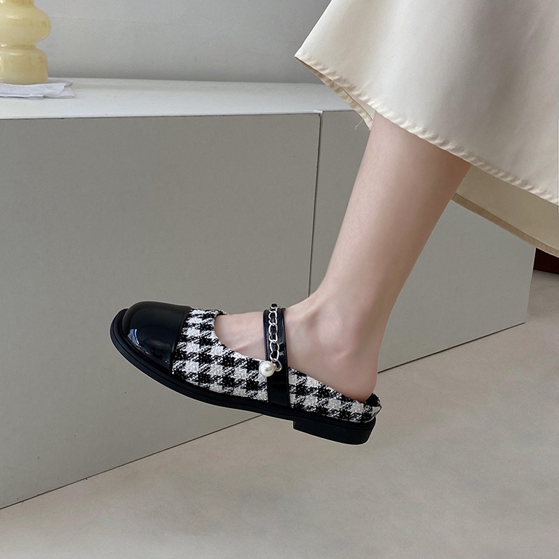 HONGXINJIE Giày búp bê giày nữ 2023 NEW Mùa hè Vintage England phong cách thiết lập Mary Jane đơn giày23080802