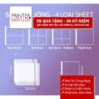  Sổ Card Binder hình Vuông 40 sheet Đựng được 5 size card/ postcard/ mini banner...