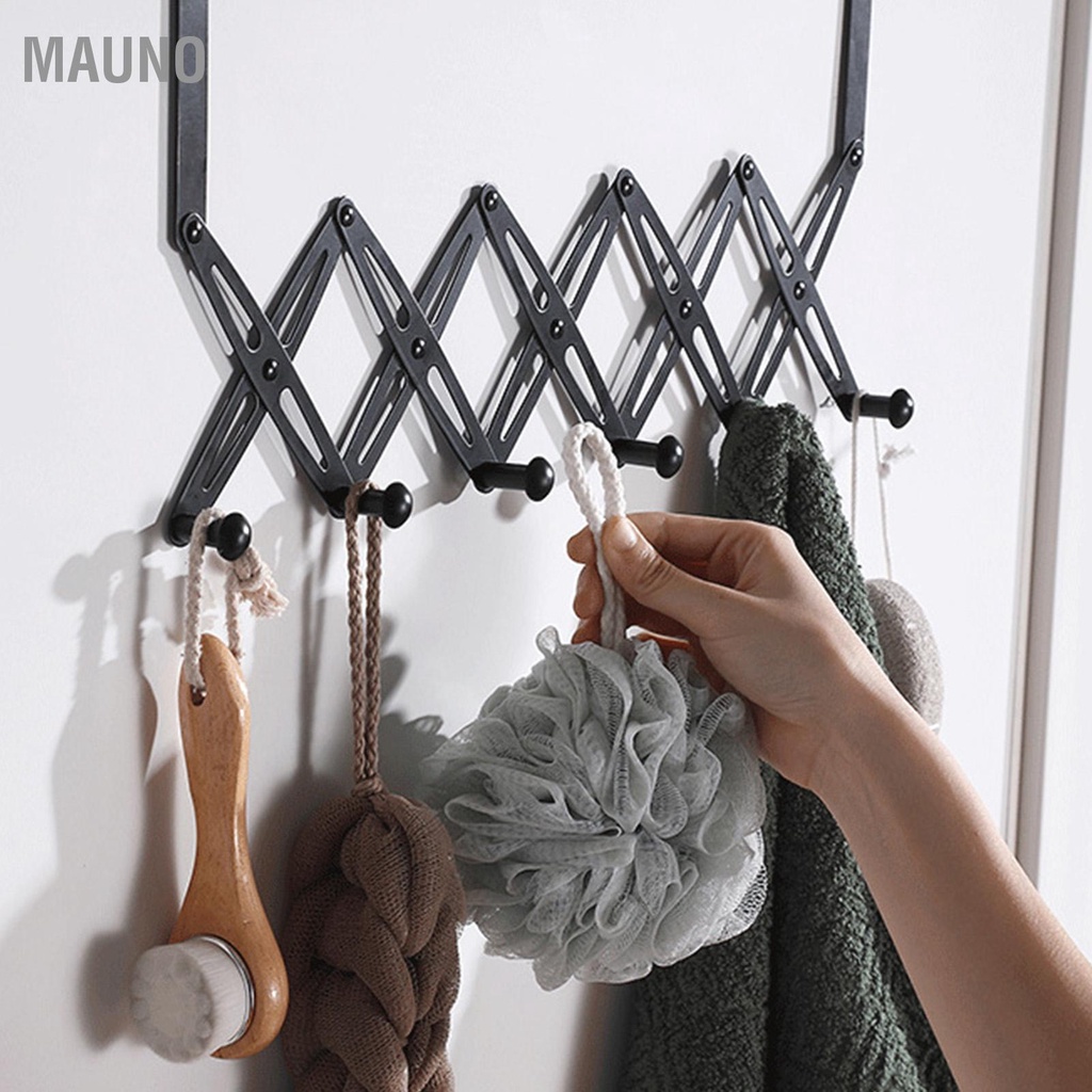 Mauno Móc treo quần áo bằng thép không gỉ có thể mở rộng cho phòng ngủ trong nhà 6 móc