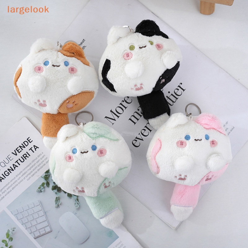 Móc Khóa Hình Mèo Nhồi Bông Đuôi Dài Mềm Mại Chất Lượng Cao