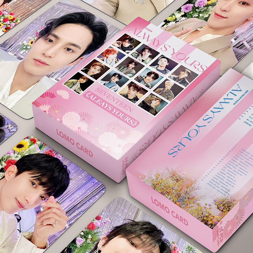 Hộp 55 Ảnh Lomo Card Nhóm Nhạc SEVENTEEN 10th Mini