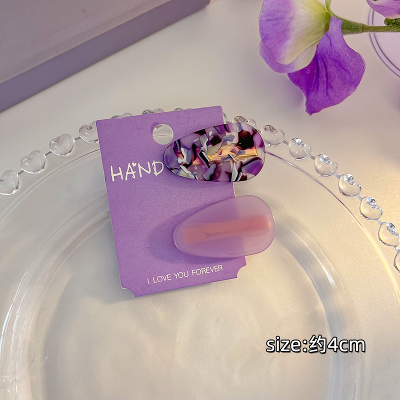 Kẹp Tóc Hình Ngôi Sao Màu Tím Ngọt Ngào Dễ Thương Cho Nữ