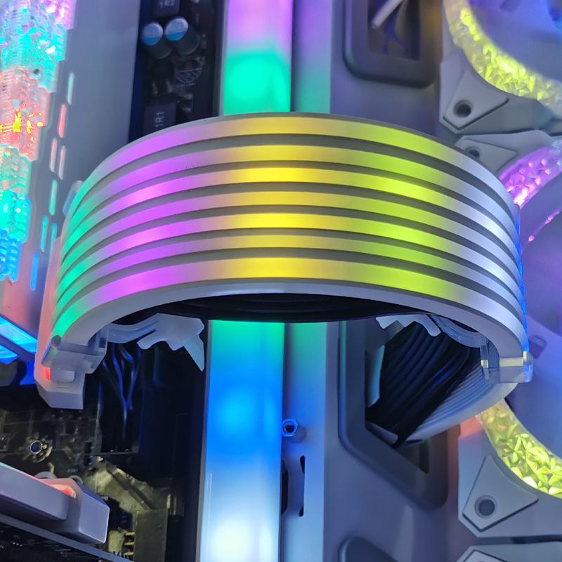 Coolmoon aosor led linh hoạt 5v argb aura sync neon strip light cho pc chassis