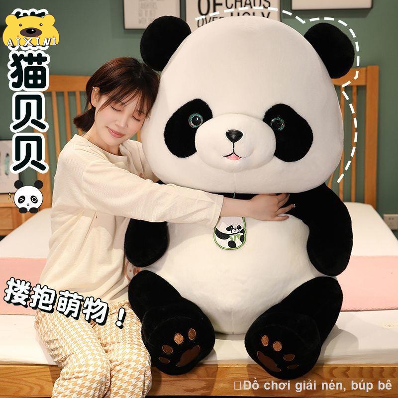 Gấu bông gấu trúc búp bê gấu trúc Gối Panda mô phỏng thú nhồi bông gối lớn quà tặng trẻ em Món quà sinh nhật trang trí nhà cửa