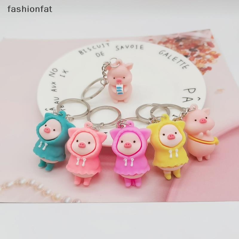 Móc Khóa Hình Chú Heo Mặc Áo Mưa Dễ Thương