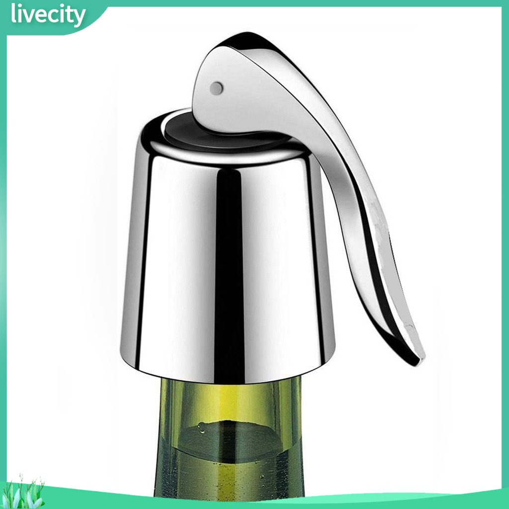 Nút đậy rượu bằng thép không gỉ niêm phong tốt chống rò rỉ hoạt động đơn giản nút đậy rượu có thể tái sử dụng để bảo quản rượu