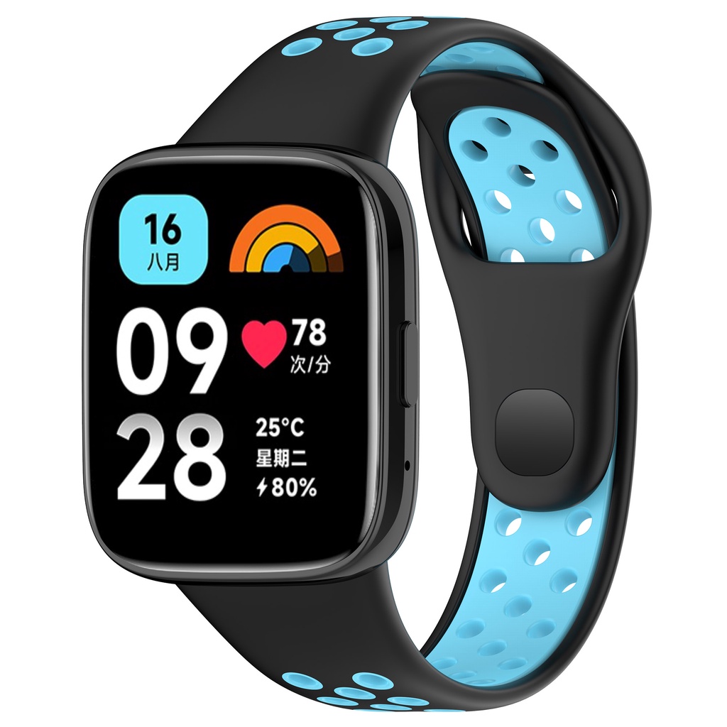 Dây đeo silicon cho xiaomi redmi watch 3 active soft liquid bracelet watch 3 lite sports breathability wrist band