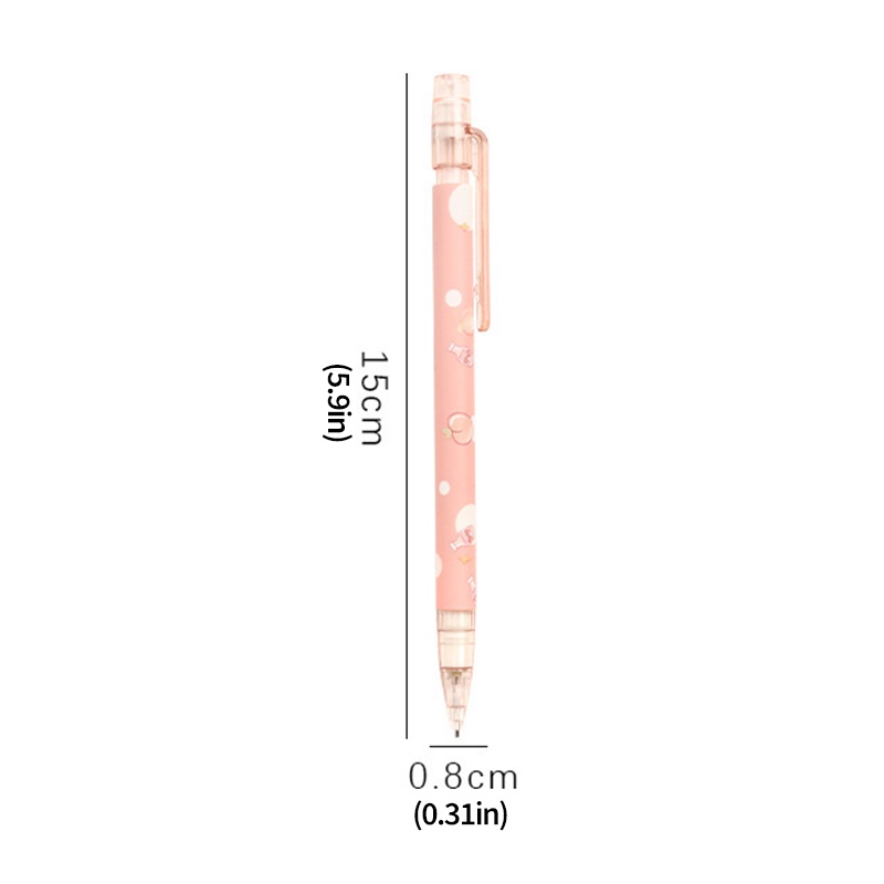 Bút Chì Bấm Ngòi 0.5mm Hình Quả Đào Dễ Thương Cho Học Sinh Tiểu Học SR016 OUYOUVN