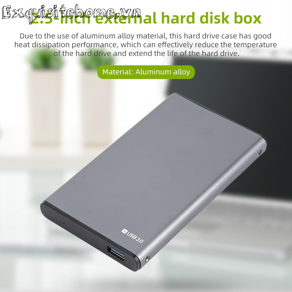 2.5in hdd vỏ ngoài cắm và chạy hợp kim nhôm cho pc / desktop / laptop