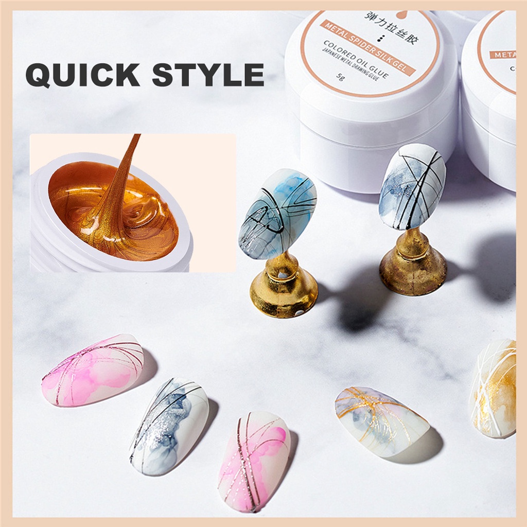 Sơn móng gel/ Bút vẽ móng ANNIES Xiejayi kéo dây platinum thiết kế móng nghệ thuật